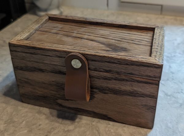 Tea Box Handcrafted, Red Oak - A Beautiful Addition to Your Kitchen – photo 2