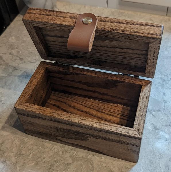 Tea Box Handcrafted, Red Oak - A Beautiful Addition to Your Kitchen – photo 4