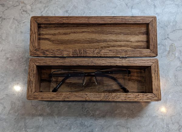 Wood Pencil Box Handcrafted Rustic Red Oak- a Perfect Gift for anyone who appreciates handmade items. – photo 3
