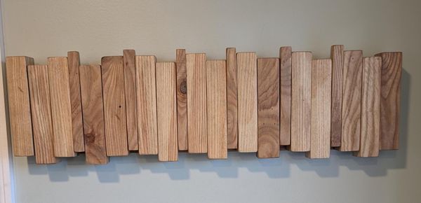 Handcrafted Rustic Wooden Hanger: Folding Clothes Holder, 28" – photo 3