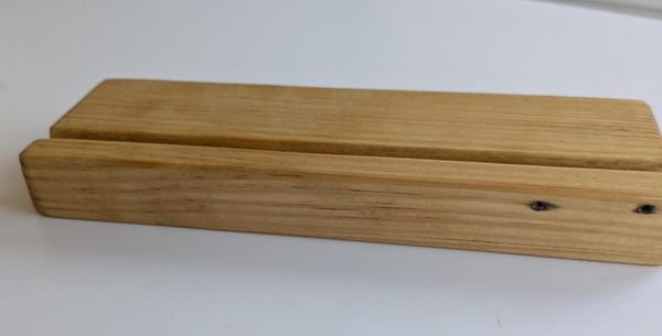 Stand for tablets and cell phones, wooden handmade, charging and viewing holder – photo 4