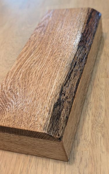 Handcrafted Rustic Red Oak Box: Wooden Pencil & Jewelry Storage – photo 1