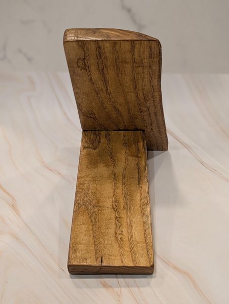 Live Edge Ash Wood Phone Stand with Charging Slot, Handmade Desk Phone Holder, Wooden Cell Phone Dock, Office Gift for Him, Christmas Gift – photo 9