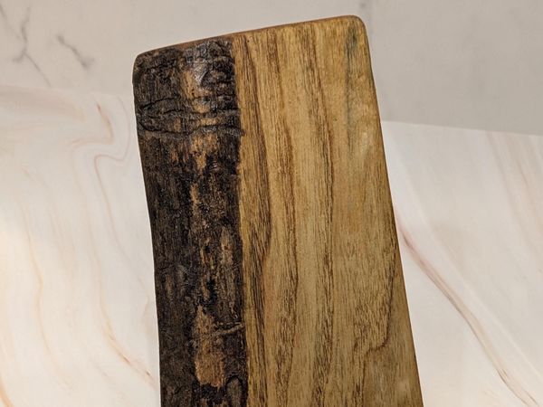 Live Edge Ash Wood Phone Stand with Charging Slot, Handmade Desk Phone Holder, Wooden Cell Phone Dock, Office Gift for Him, Christmas Gift – photo 10