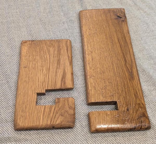 Red Oak Wooden Phone Stand with Charging Hole, Handmade Desk Phone Holder, Oak Cell Phone Dock, Stocking Stuffer for Men, Christmas Gift – photo 6