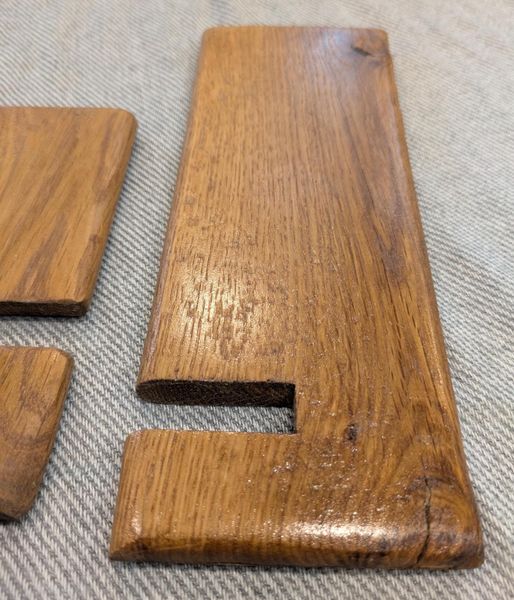 Red Oak Wooden Phone Stand with Charging Hole, Handmade Desk Phone Holder, Oak Cell Phone Dock, Stocking Stuffer for Men, Christmas Gift – photo 7