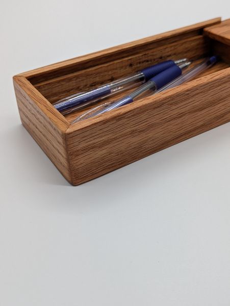 Wooden Small Box Handcrafted Rustic Red Oak, Perfect Gift for anyone who appreciates handmade items. – photo 4