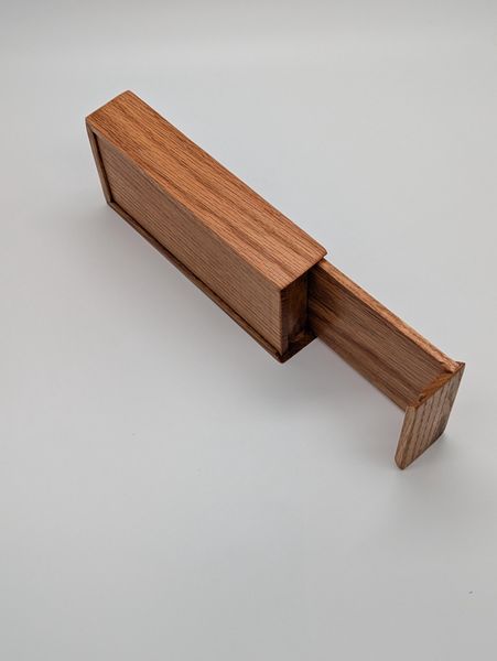 Wooden Small Box Handcrafted Rustic Red Oak, Perfect Gift for anyone who appreciates handmade items. – photo 7