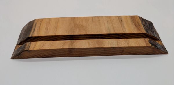Slim Live Edge Ash Wood Tablet and Phone Stand, Wooden iPad Holder, Desk Charging Dock, Kitchen Recipe Tablet Stand, Christmas Gift for Him – photo 10
