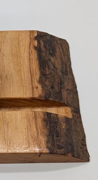 Live Edge Ash Wood Tablet and Phone Stand, 11 Inch Wooden Charging Dock, Nightstand Phone Holder, iPad Stand, Stocking Stuffer, Gift for Him – photo 10