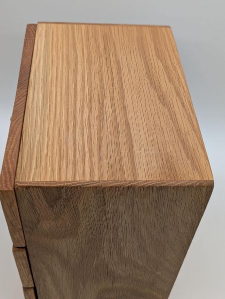 Handcrafted Red Oak 3-Drawer Tea Cabinet Removable Dividers, Wood Tea Chest, Tea Bag Organizer, Desk Storage Box, Unique Gift for Tea Lover – photo 10