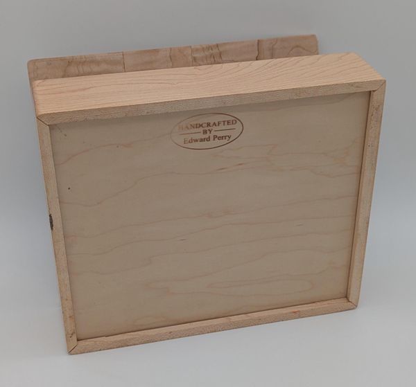 Curly Maple Wooden Keepsake Box with Hinged Lid, Handmade Light Wood Jewelry Box, Brass Hinges, Memory Box, Christmas Gift for Her – photo 9