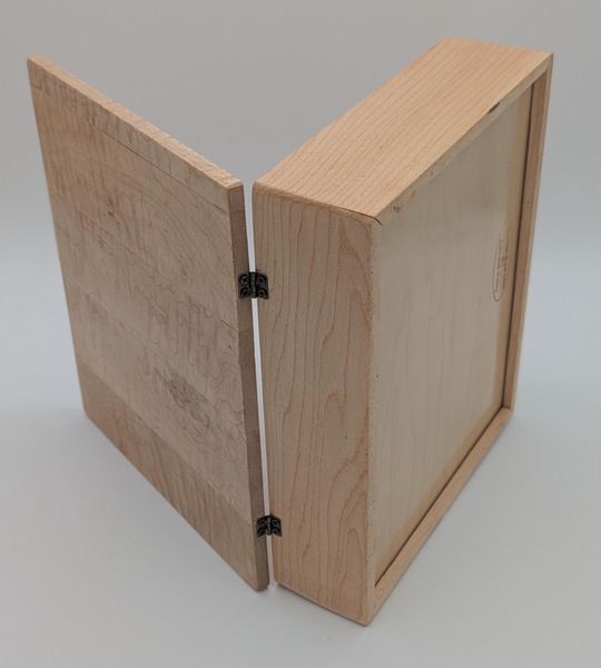 Curly Maple Wooden Keepsake Box with Hinged Lid, Handmade Light Wood Jewelry Box, Brass Hinges, Memory Box, Christmas Gift for Her – photo 10