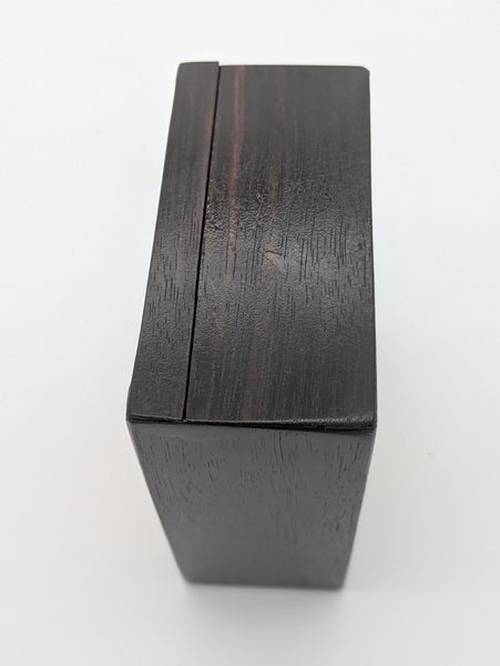 Ebony and Maple Sliding Lid Box, Small Handmade Wooden Keepsake Box, Ring or Cufflink Box, Desk Organizer, Christmas Gift, Stocking Stuffer – photo 4