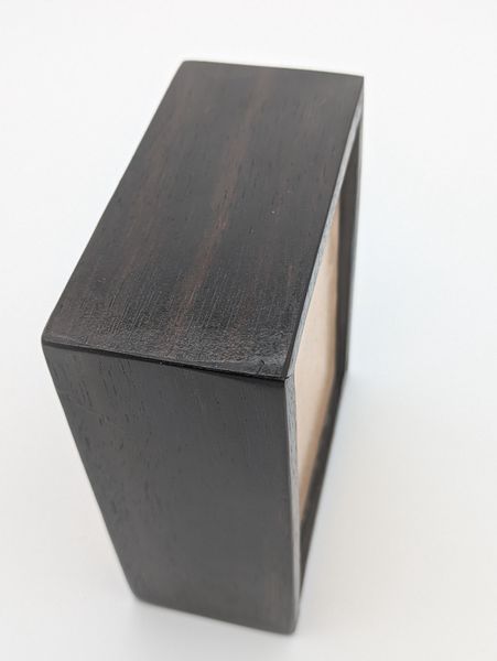Ebony and Maple Sliding Lid Box, Small Handmade Wooden Keepsake Box, Ring or Cufflink Box, Desk Organizer, Christmas Gift, Stocking Stuffer – photo 6