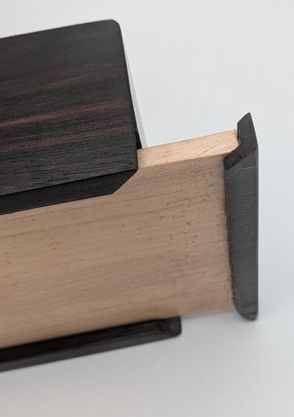 Ebony and Maple Sliding Lid Box, Small Handmade Wooden Keepsake Box, Ring or Cufflink Box, Desk Organizer, Christmas Gift, Stocking Stuffer – photo 7