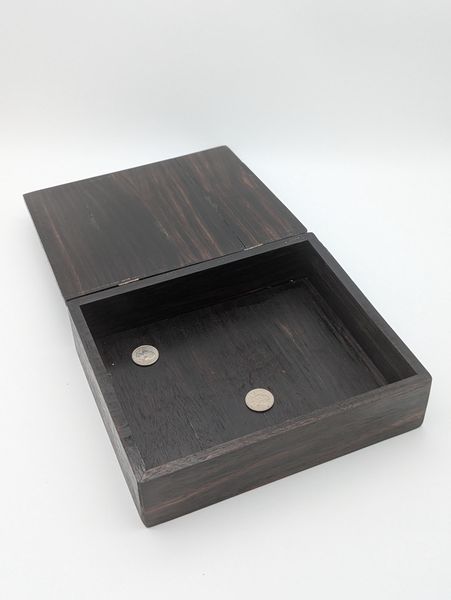 Handcrafted Spacious Wooden Box with Lid, Top - Opening Keepsake Box, Desk Organizer, Gift – photo 2