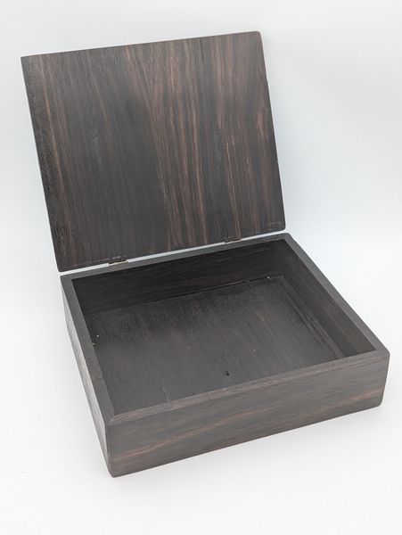 Handcrafted Spacious Wooden Box with Lid, Top - Opening Keepsake Box, Desk Organizer, Gift – photo 4